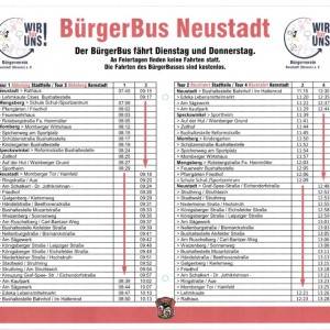 BürgerBus sorgt ab September für mehr Mobilität in Neustadt und den Stadtteilen!